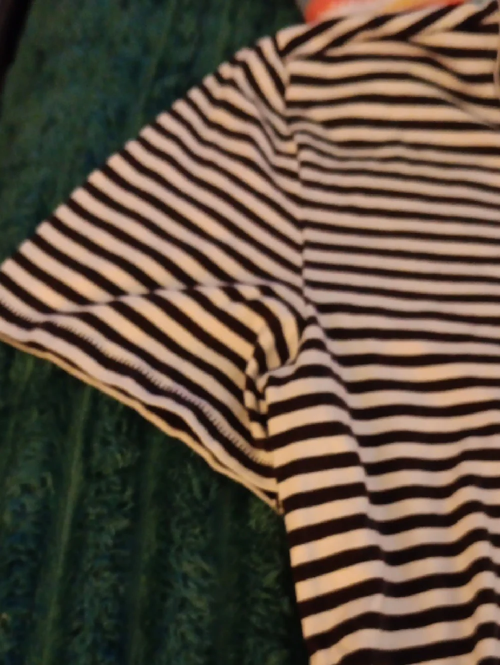 The North Face Women's Black & White Striped Tee - Picture 4 of 5